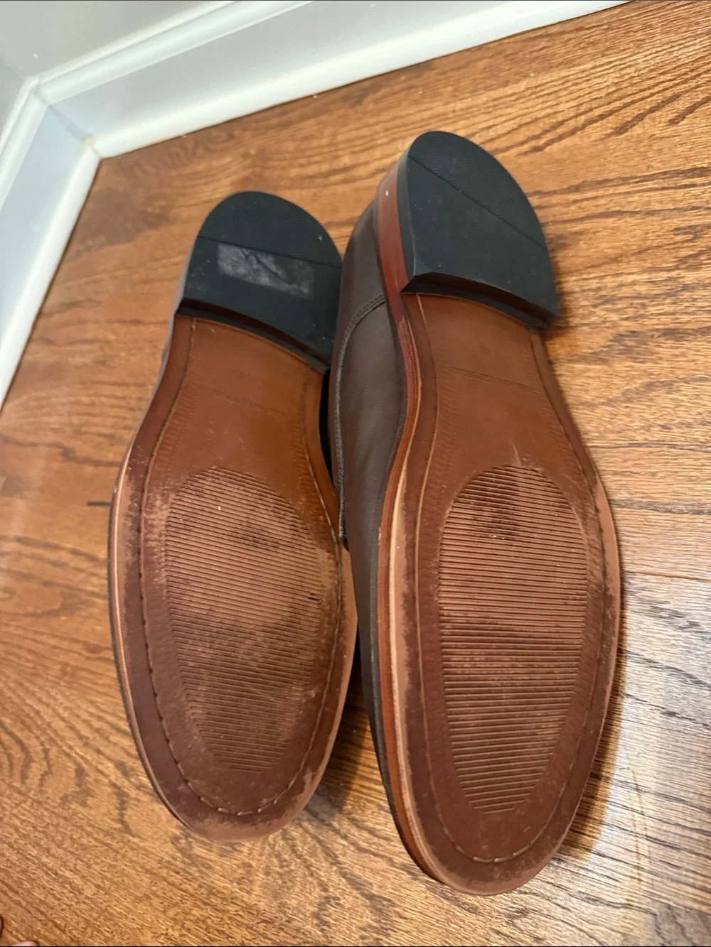 Banana Republic Ortholite Dark Brown Genuine Italian Leather Upper Oxfords